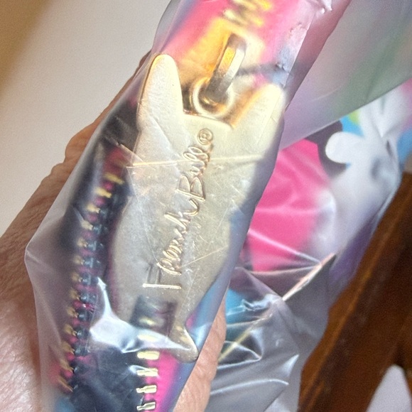 French Bull Floral Bright Blue Cosmetic Bag - Picture 8 of 8